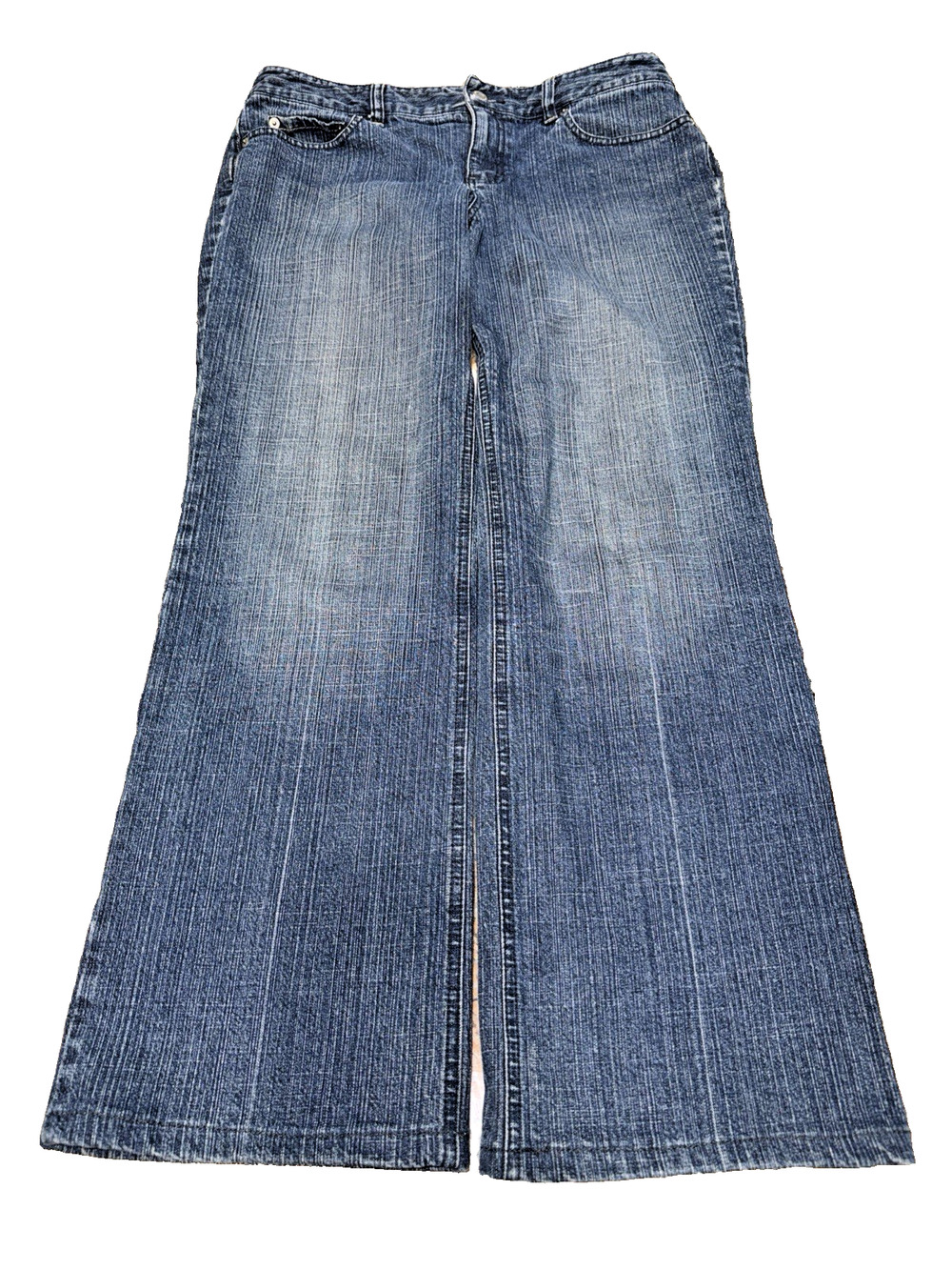 LOFT Boot Leg Jeans Size 8 Blue Stretch Mid Rise 27 Inseam